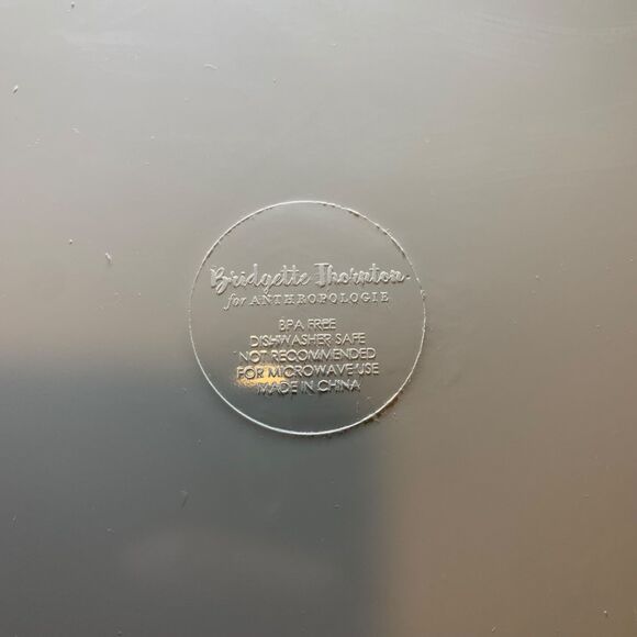 Anthropologie Bridgette Thornton Pink Floral Melamine Serving Bowl - Picture 5 of 5